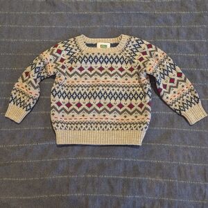 Rory Johnston Cozy Fair Isle Patterned Knit Sweater, 2t